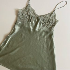 2000s Sage Baby Doll Slip Dress